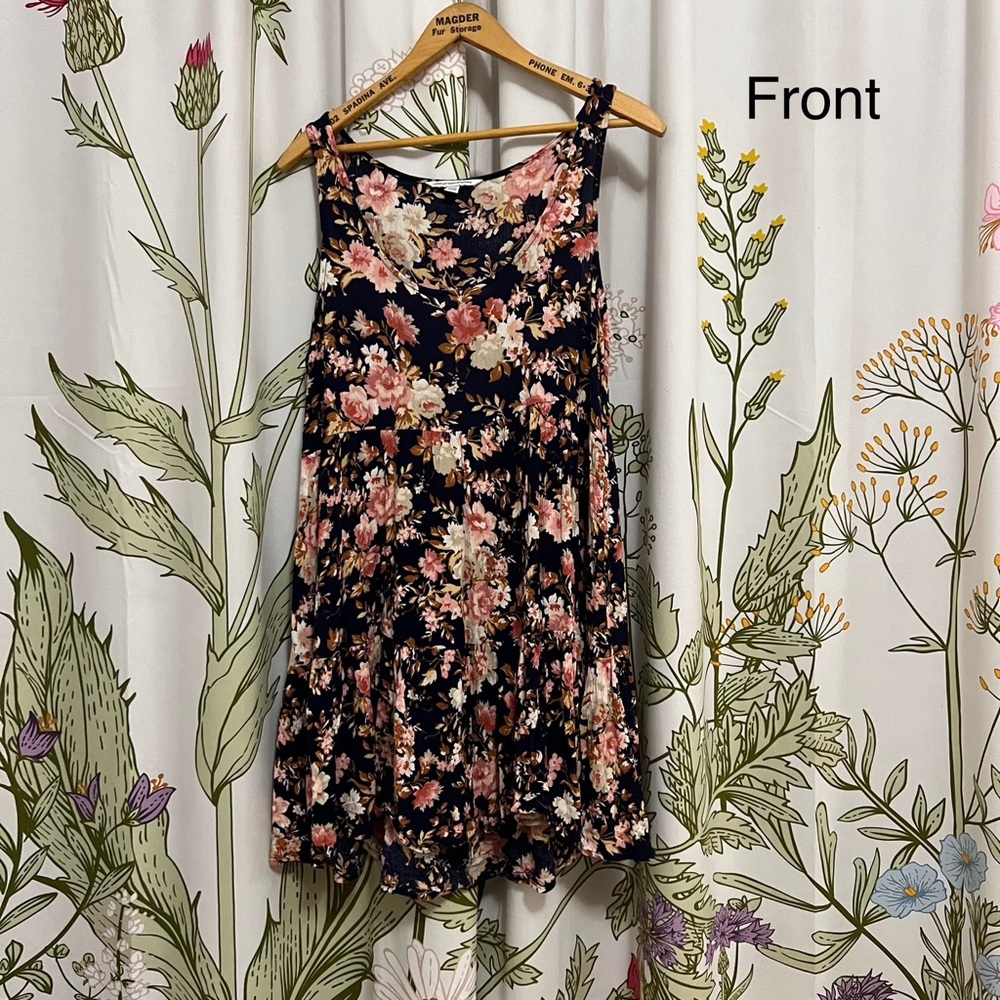 American Eagle Outfitters Navy Floral Top